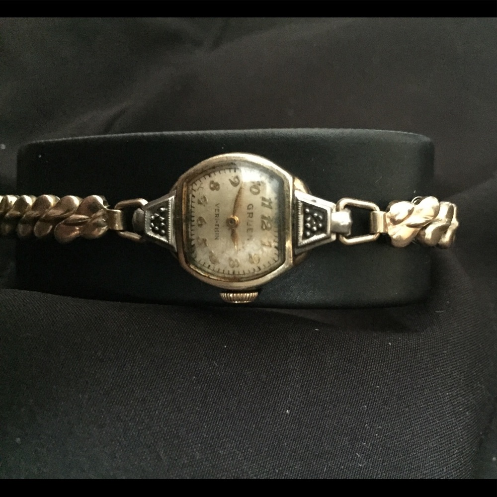 Vintage gruen very thin watch